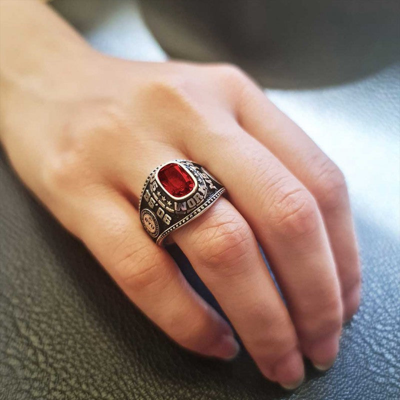 925 Sterling Silver California Staet University Women Ring