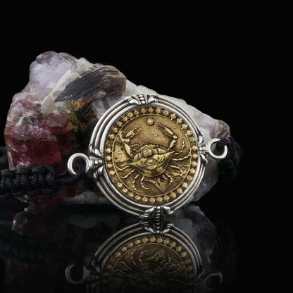925 Sterling Silver Cancer Bracelet by SWISS PLUS - Zodiac Collection