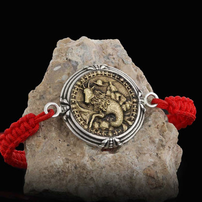 925 Sterling Silver Capricorn Bracelet by SWISS PLUS - Zodiac Collection