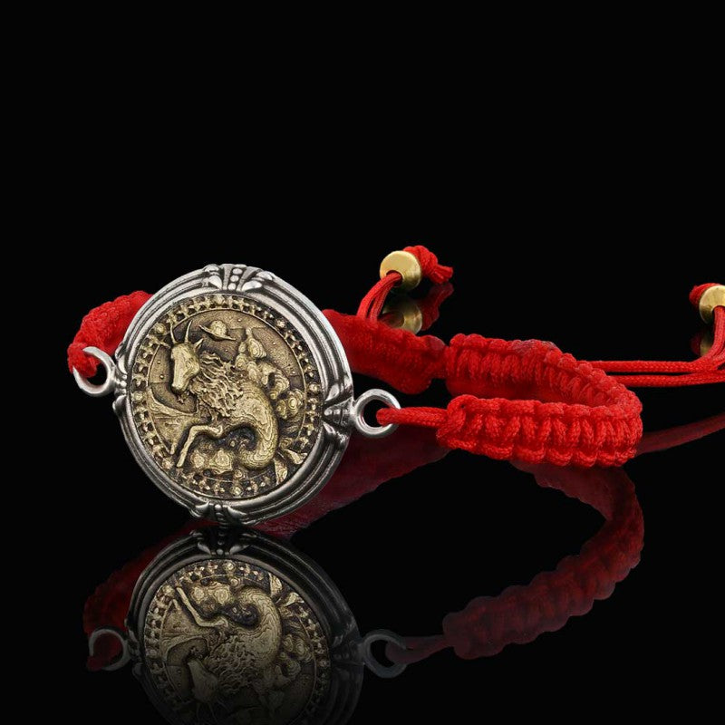 925 Sterling Silver Capricorn Bracelet by SWISS PLUS - Zodiac Collection - view 2
