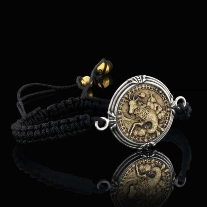 925 Sterling Silver Capricorn Bracelet by SWISS PLUS - Zodiac Collection - view 3