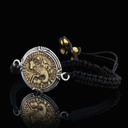 925 Sterling Silver Capricorn Bracelet by SWISS PLUS - Zodiac Collection - view 7