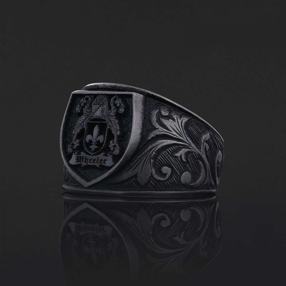 925 Sterling Silver Celtic Design Family Ring, Personalized Family Ring