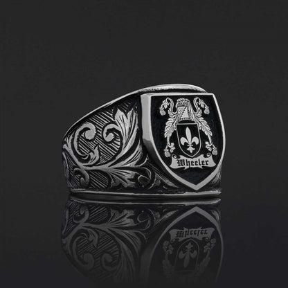 925 Sterling Silver Celtic Design Family Ring, Personalized Family Ring by SWISS PLUS - Family Collection - view 3