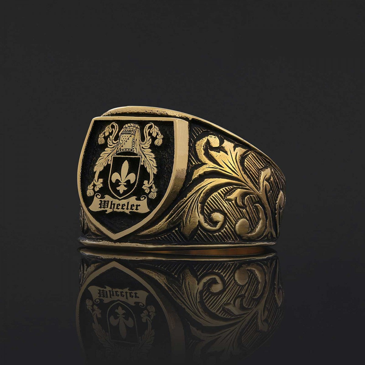 925 Sterling Silver Celtic Design Family Ring, Personalized Family Ring - view 4