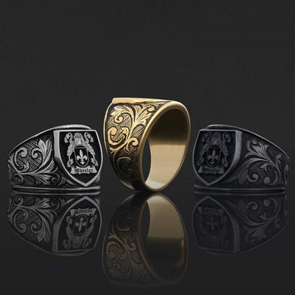 925 Sterling Silver Celtic Design Family Ring, Personalized Family Ring by SWISS PLUS - Family Collection - view 5