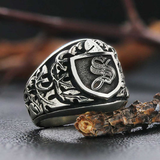 925 Sterling Silver Celtic S Letter Ring - view 1