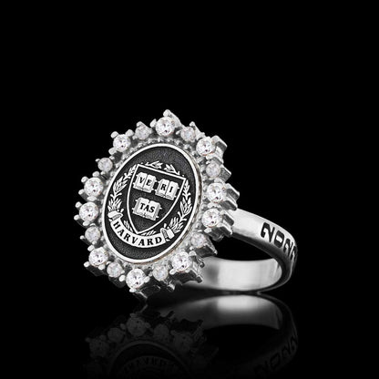 925 Sterling Silver Design Harvard Women Ring by SWISS PLUS - 925 Sterling Silver Rings for Men & Women - view 2