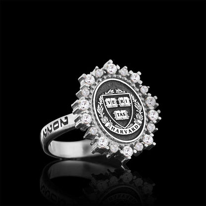 925 Sterling Silver Design Harvard Women Ring by SWISS PLUS - 925 Sterling Silver Rings for Men & Women - view 5