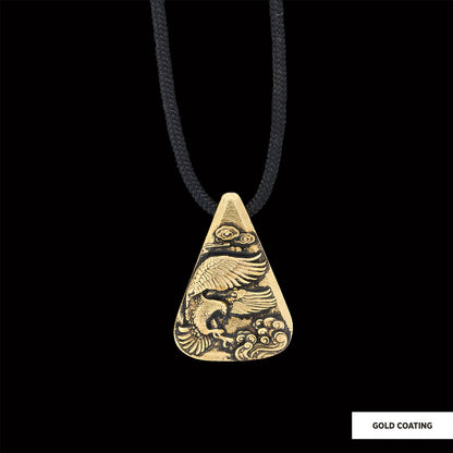 925 Sterling Silver Eagle Pendant Gold Coating by SWISS PLUS - Unique Pendants & Cool Design Necklaces