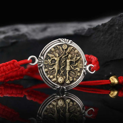 925 Sterling Silver Gemini Bracelet by SWISS PLUS - Zodiac Collection