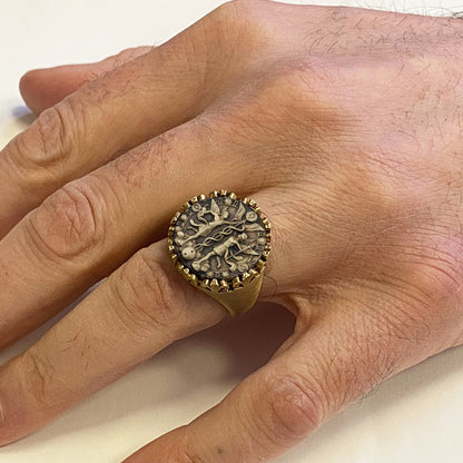 925 Sterling Silver Gemini Sign Ring by SWISS PLUS - Zodiac Collection - view 5
