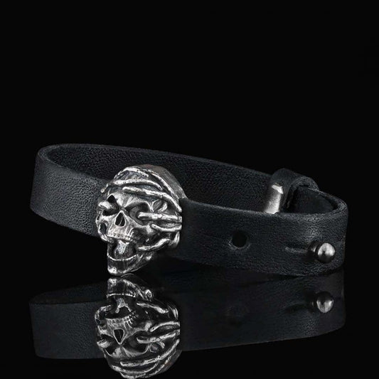 Unique Design Skull Leather Bracelets