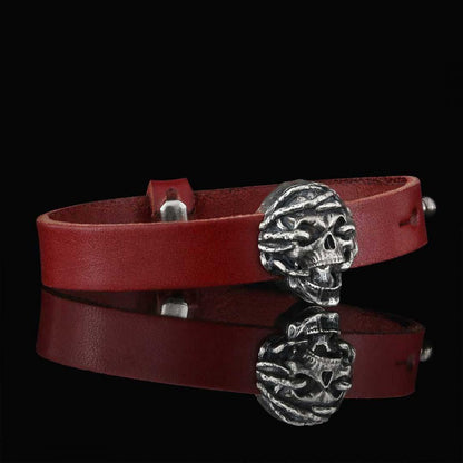 Unique Design Skull Leather Bracelets by SWISS PLUS - Unique Design Leather Bracelets - view 6