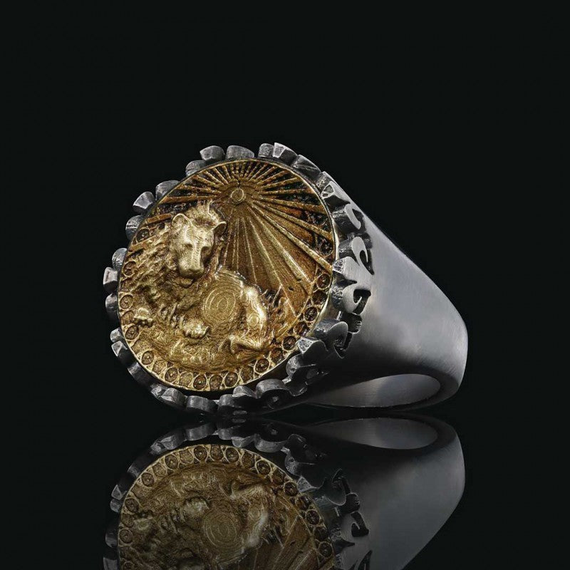 925 Sterling Silver Leo Sign Ring - view 4