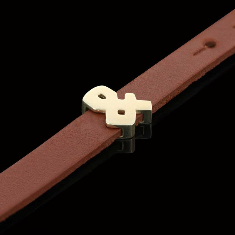 925 Sterling Silver Letter & Thick Alphabet Bracelet