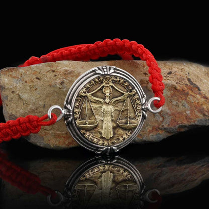 925 Sterling Silver Libra Bracelet by SWISS PLUS - Zodiac Collection