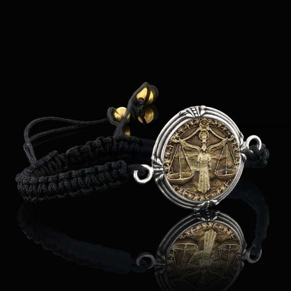 925 Sterling Silver Libra Bracelet by SWISS PLUS - Zodiac Collection - view 3