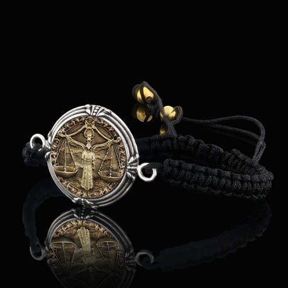 925 Sterling Silver Libra Bracelet by SWISS PLUS - Zodiac Collection - view 6