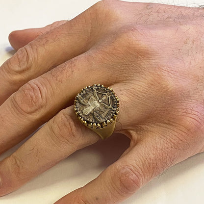 925 Sterling Silver Libra Sign Ring by SWISS PLUS - Zodiac Collection - view 5