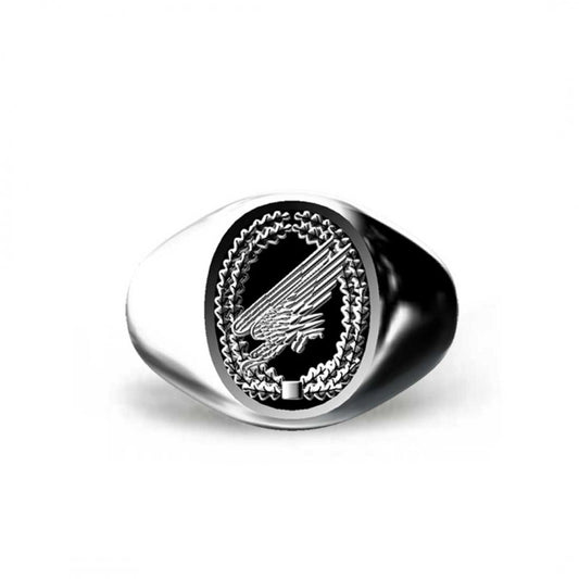 925 Sterling Silver Luftwaffe Ring by SWISS PLUS - Military Rings - view 2