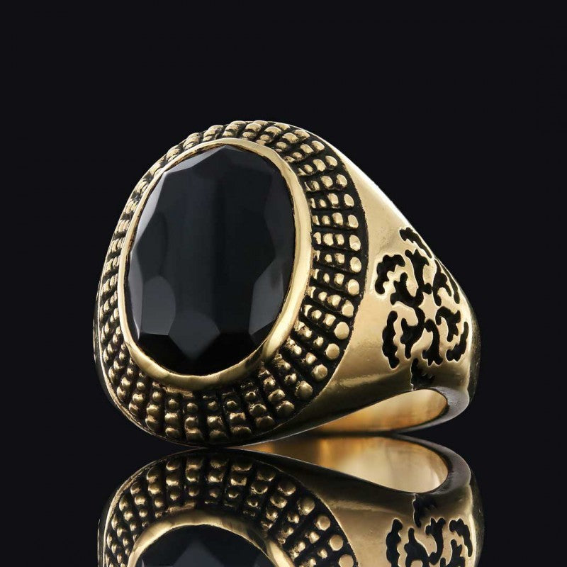Motif Edges Silver Men Ring - view 6