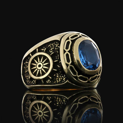 925 Sterling Silver Men Ring by SWISS PLUS - Unique Design Rings - view 5
