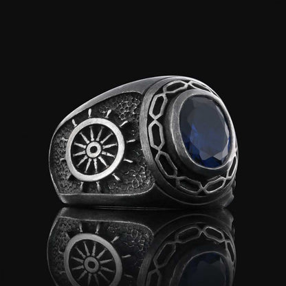 925 Sterling Silver Men Ring by SWISS PLUS - Unique Design Rings - view 6