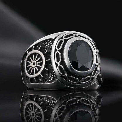 925 Sterling Silver Men Ring by SWISS PLUS - Unique Design Rings