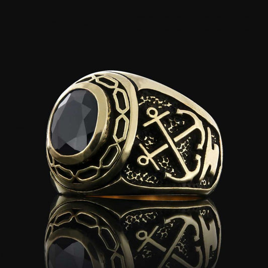 925 Sterling Silver Men Ring by SWISS PLUS - Unique Design Rings - view 2