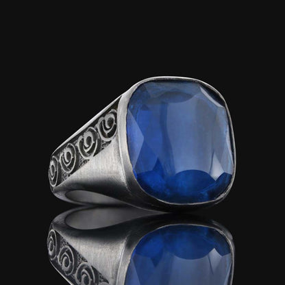 Unique Design 925 Sterling Silver Men Ring by SWISS PLUS - Unique Design Rings - view 2