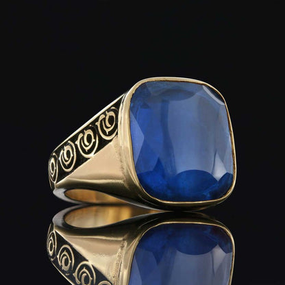 Unique Design 925 Sterling Silver Men Ring by SWISS PLUS - Unique Design Rings - view 4