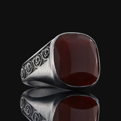 Unique Design 925 Sterling Silver Men Ring by SWISS PLUS - Unique Design Rings - view 5