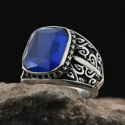 Unique 925 Sterling Silver Men Ring by SWISS PLUS - Unique Design Rings