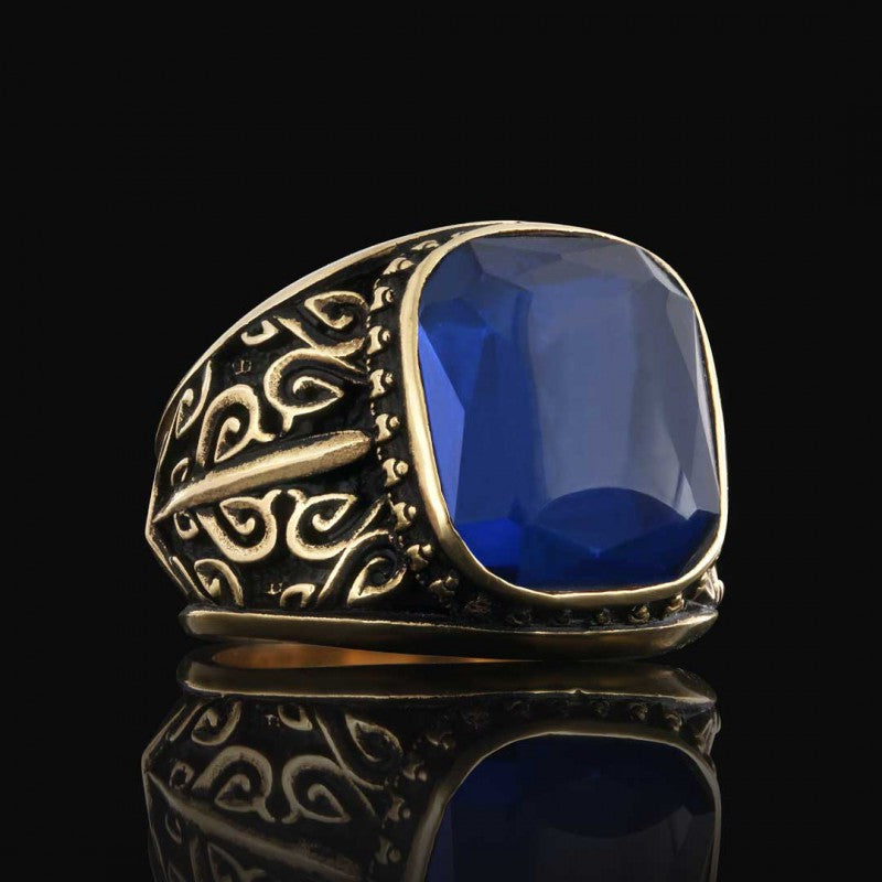 Unique 925 Sterling Silver Men Ring by SWISS PLUS - Unique Design Rings - view 2