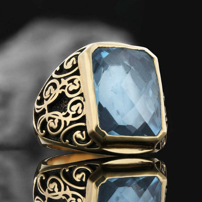 Special Design 925 Sterling Silver Men Ring by SWISS PLUS - Unique Design Rings