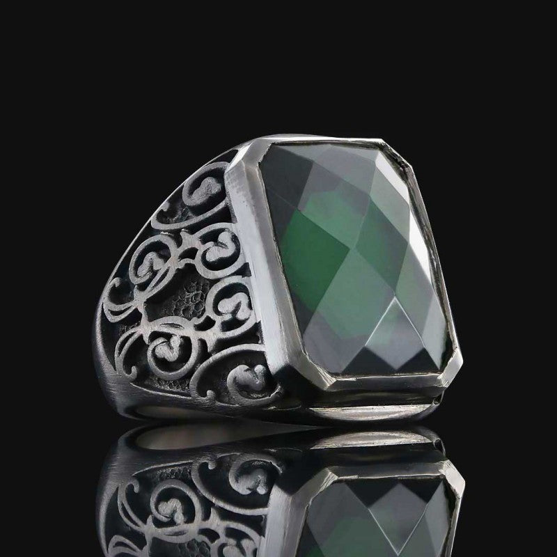Special Design 925 Sterling Silver Men Ring by SWISS PLUS - Unique Design Rings - view 2