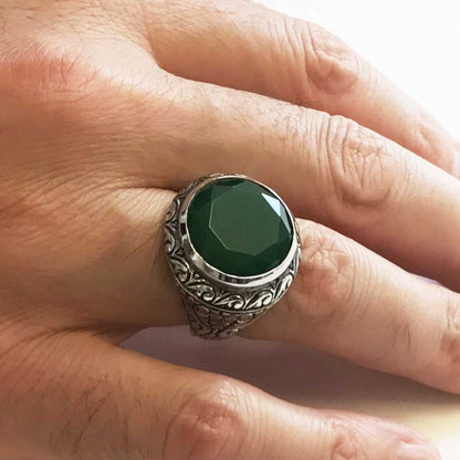 925 Sterling Silver Motif Ring by SWISS PLUS - Unique Design Handmade Rings - view 4
