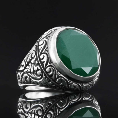 925 Sterling Silver Motif Ring by SWISS PLUS - Unique Design Handmade Rings - view 3