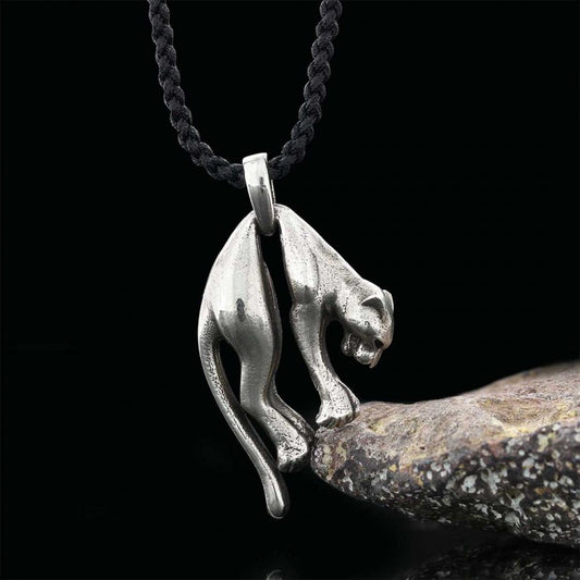 925 Sterling Silver Pendant Necklace Panther - view 1
