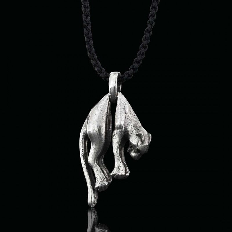 925 Sterling Silver Pendant Necklace Panther by SWISS PLUS - Unique Pendants & Cool Design Necklaces - view 2