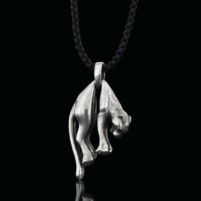 925 Sterling Silver Pendant Necklace Panther by SWISS PLUS - Unique Pendants & Cool Design Necklaces - view 2
