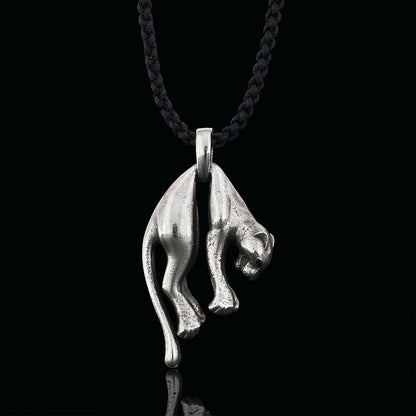 925 Sterling Silver Pendant Necklace Panther by SWISS PLUS - Unique Pendants & Cool Design Necklaces - view 3