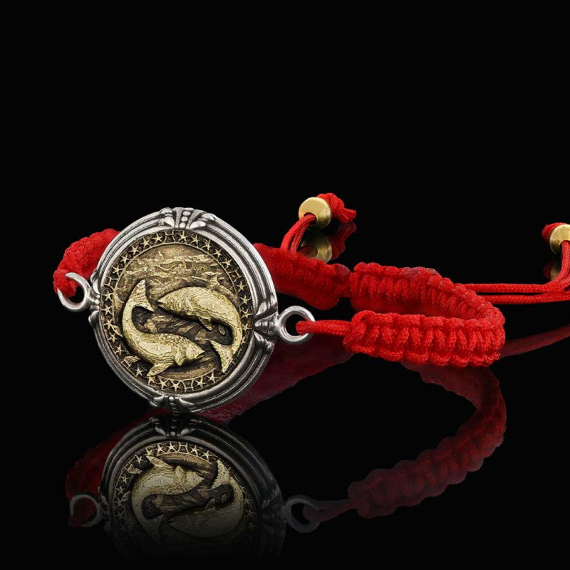 925 Sterling Silver Pisces Bracelet by SWISS PLUS - Zodiac Collection - view 2