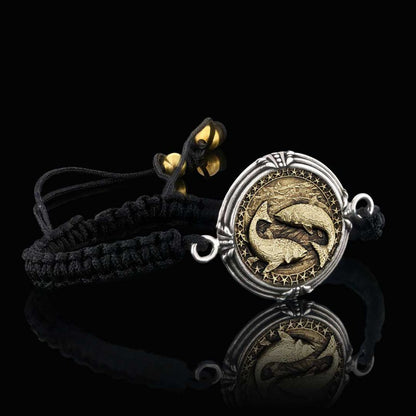 925 Sterling Silver Pisces Bracelet by SWISS PLUS - Zodiac Collection - view 3