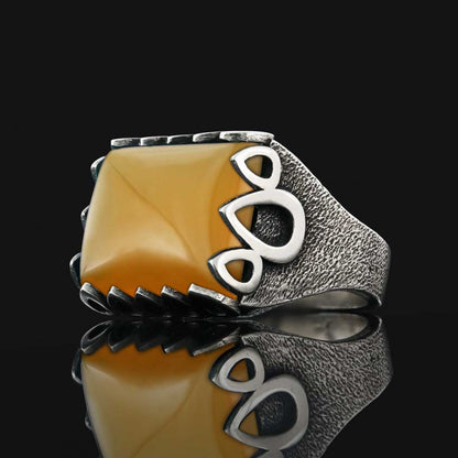 925 Sterling Silver Ring by SWISS PLUS - Unique Design Rings - view 4