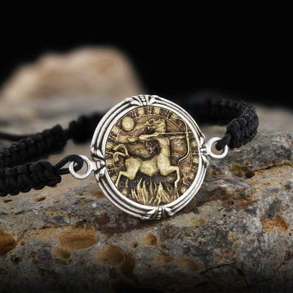 925 Sterling Silver Sagittarius Bracelet by SWISS PLUS - Zodiac Collection