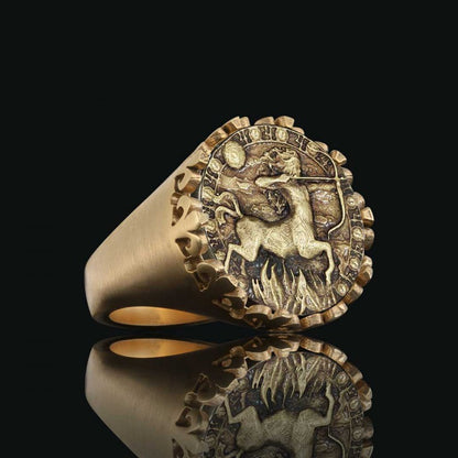 925 Sterling Silver Sagittarius Sign Ring by SWISS PLUS - Zodiac Collection - view 3