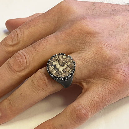 925 Sterling Silver Sagittarius Sign Ring by SWISS PLUS - Zodiac Collection - view 6