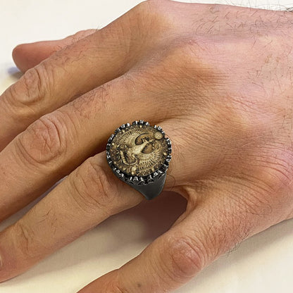 925 Sterling Silver Scorpio Sign Ring by SWISS PLUS - Zodiac Collection - view 6